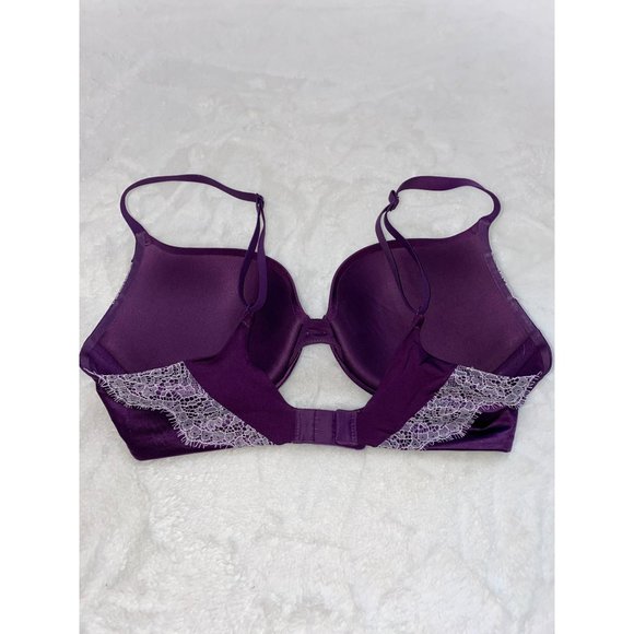 Victoria Secret Purple Lace Push-Up Bra Very Sexy Size 34C - Picture 2 of 5